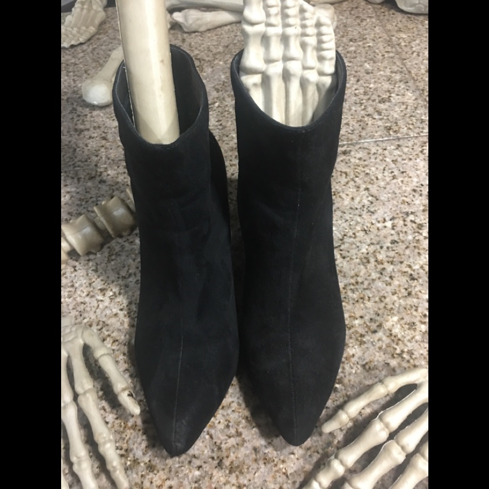 Black Suede Booties